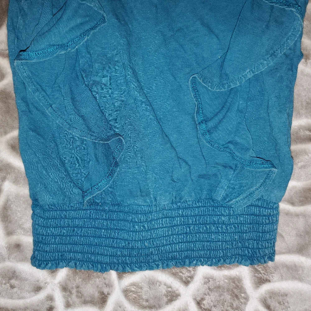 5 for $25 | Justice Ruffle Cap Sleeve Faded Top